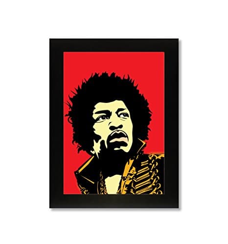 Image of pienosu Jimi Hendrix (a4 framed) limited edition print