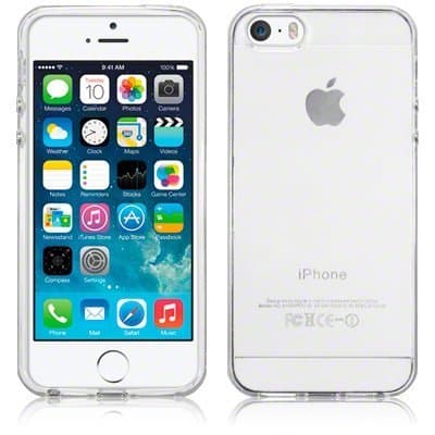 Image of SDTEK Case for iPhone SE (2016-2019) / iPhone 5 / 5s Clear Gel Transparent Soft Premium Case Cover [Silicone TPU]
