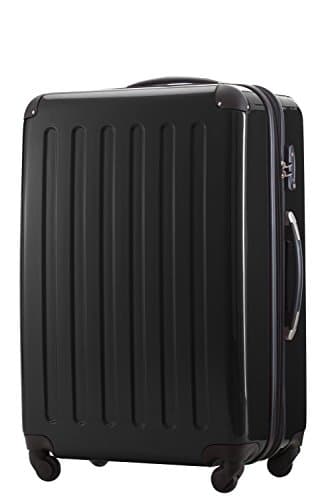 Image of Hauptstadtkoffer Alex Expandable Hard Shell Suitcase 75 cm (119 L) with TSA Lock, Durable Travel Trolley with 4 Double Wheels, Black
