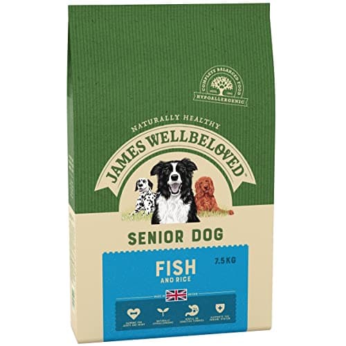 Image of James Wellbeloved Complete Dry Senior Dog Food Fish and Rice, 7.5 kg