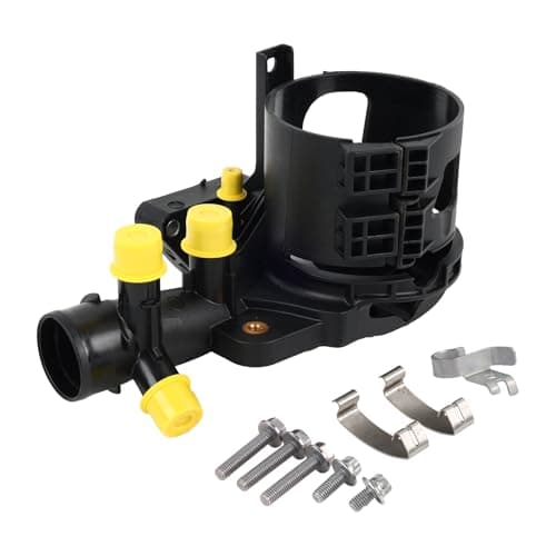 Image of Water Outlet Fuel Filter Housing Compatible with C-Class W204 S204 E-Class A207 W212 C207 S212 CLS C218 X218 S-Class W205 W222 Vito/Viano W639 W447 Sprinter W906 W907 A6512003900 6512000456