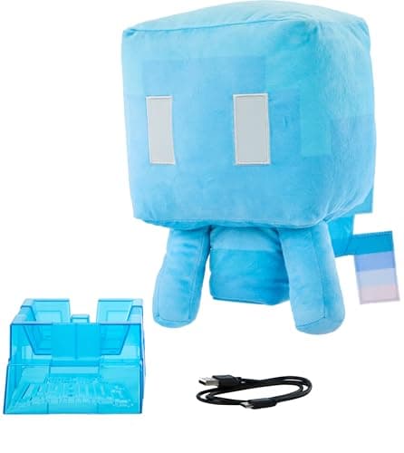 Image of Mattel Minecraft Plush Allay with Lights, Sounds & Posable Wings, Includes Lamp Feature, Collectible Toy Inspired by The Video Game Character