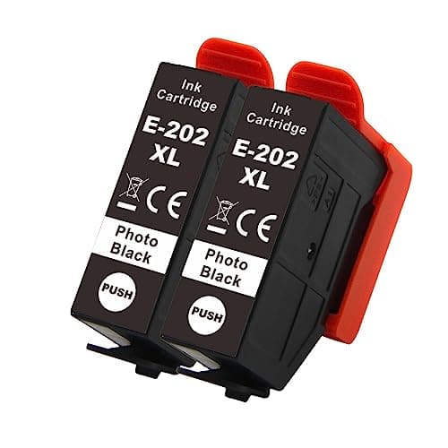 Image of Go Inks 2 Photo Black Ink Cartridges to replace Epson 202XLPBk Compatible/non-OEM for Epson Expression Photo Printers