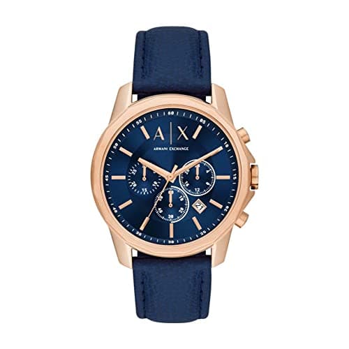 Image of Armani Exchange Watch For Men, Chronograph Movement and 44mm Case Size with Stainless steel, Leather or Silicone strap