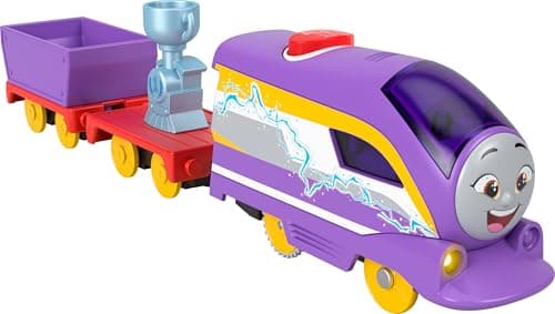 Image of Thomas & Friends Motorized Toy Train Talking Kana Engine with Sounds Phrases & Cargo Car for Preschool Pretend Play Kids Ages 3+ Years