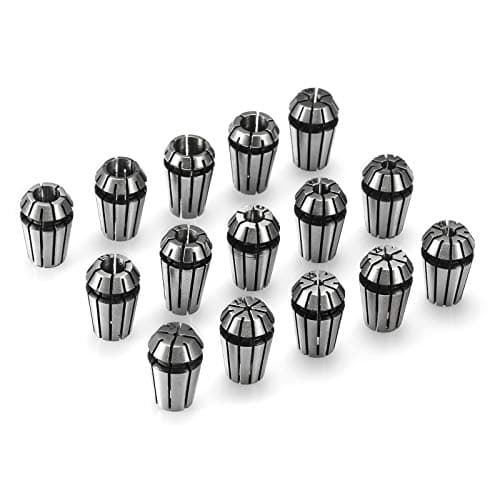 Image of Genmitsu ER11 Spring Collet Set 1-7 mm 1/8 Inch 1/4 Inch for CNC Clamping Device Engraving Machine Milling Lathe Tool Pack of 15
