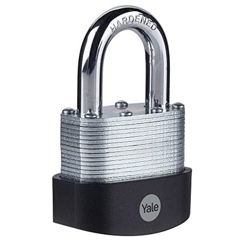 Image of Yale - Y125B/60/133/1 High Security 60mm Laminated Steel Padlock - Open Hardened Steel Shackle - 3 Keys