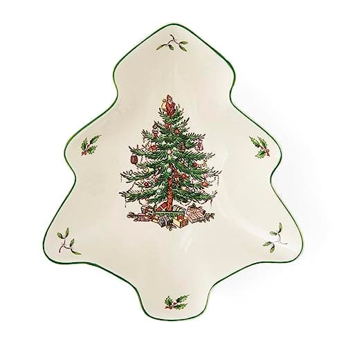 Image of Spode Christmas Tree Dish, Ceramic, Multi-Colour