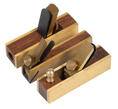 Image of Sealey Mini Brass Plane Set 3pc - MBP03