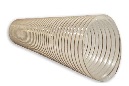 Image of PU Clear Flexible ducting Hose, 100mm Dia. x 2m Long, for dust, Fume, Vapour and woodwaste Extraction, Ventilation