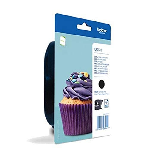 Image of Brother LC-123BKBP LC-123 Ink Cartridge Standard Capacity 600-Page in Blister Packaging Black