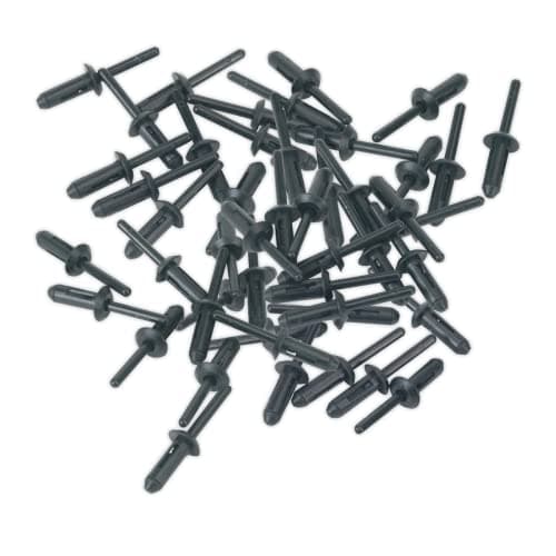 Image of Sealey PR001 Plastic Rivet Ø6.6 x 17.2mm Pack of 50
