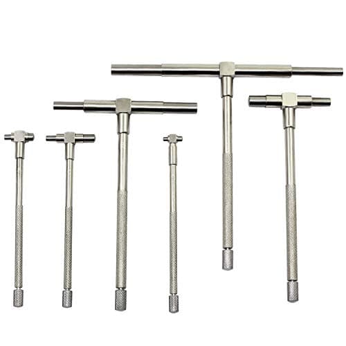 Image of ANCLLO 6-Pack Precision Telescopic Gauge, 8-150 mm Internal T Bore Hole Gauge Set