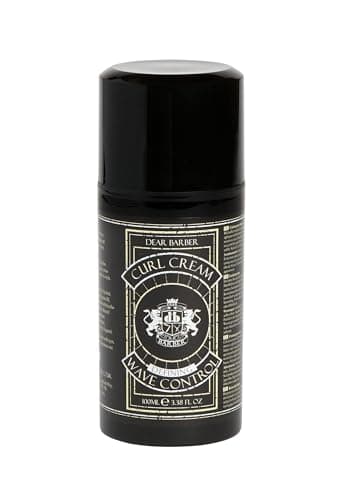 Image of Dear Barber CURL CREAM, 100ml - Moisturising Curling Cream for Straight, Wavy & Curly Hair, Defines Curls, Adds Texture & Light Hold, Frizz Control - Editor's Choice Commended, Beauty Shortlist Awards