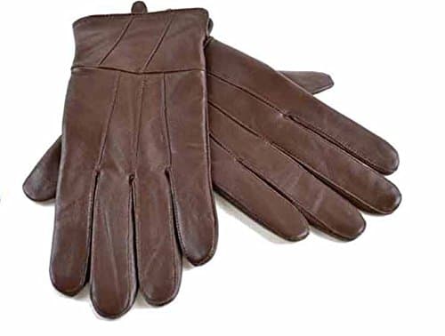 Image of Tom Franks Ladies Thermal Lined Soft Leather Warm Winter Gloves M/L Brown