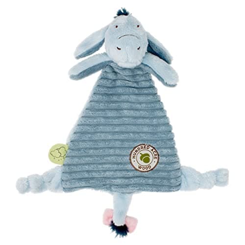 Image of Eeyore Hundred Acre Woods Comforter Blanket - Baby Cuddly Toys - Comfort Blanket - Newborn Baby Gift for Boys and Girls - Baby Comforter Toys by Rainbow Designs
