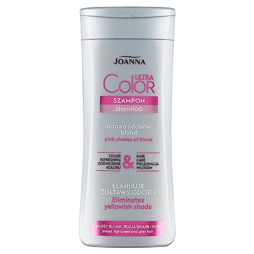Image of Joanna Ultra Color - Shampoo For Pink Shades Of Blond - Strengthening Revitalising Hair Shampoo - Colour Refreshing & Hair Care - Neutralises The Yellowish Tint - Restores Full Shine - 200 ml