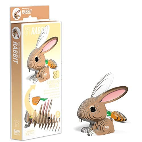 Image of EUGY 3D Rabbit Model Craft Kit