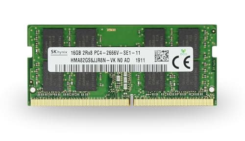 Image of SK Hyn(Hynix) Original 16GB (1x16GB) DDR4 2666MHz PC4-21300 SODIMM 2Rx8 CL19 1.2v 260-PIN Laptop Notebook Memory RAM Module Upgrade HMA82GS6JJR8N-VKNO Adamanta