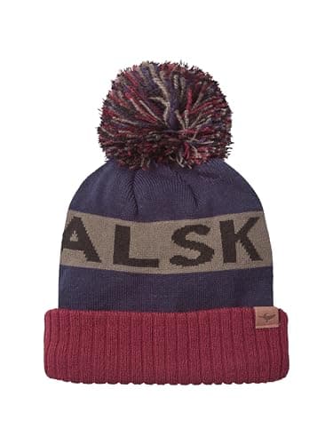 Image of SEALSKINZ | Foulden | Water Repellent Cold Weather Unisex Bobble Beanie Hat | Lightweight & Breathable Navy