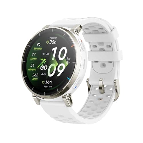 Image of Amazfit Active 3 Premium GPS Running Smart Watch 45mm, 1.32" AMOLED Sapphire Display, 12-Day Battery, 4GB, NFC, Offline Maps, 170+ Workouts, 5 ATM, Heart Rate & Fitness Tracker for Android & iPhone