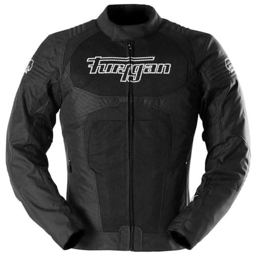 Image of Furygan WB08 Vented+ Motorcycle Textile Jacket, black/white, M