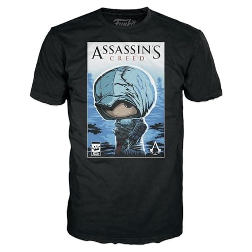 Image of Funko Boxed Tee: Assassin's Assasins Creed - Large - (L) - T-Shirt - Clothes - Gift Idea - Short Sleeve Top for Adults Unisex Men and Women - Official Merchandise - Games Fans Multicolour