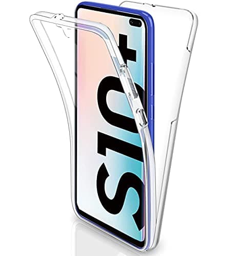Image of Galaxy S10 Plus Case, Samsung Galaxy [S10+] (6.4") Shockproof Front and Back Clear Gel Case. Transparent Protective 360 Protective Cover