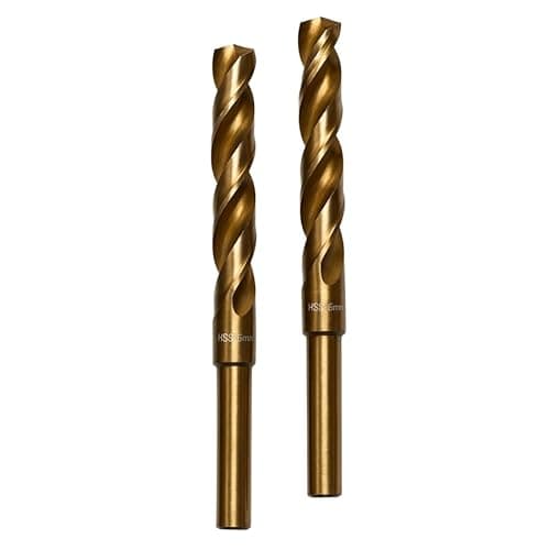 Image of Premium Quality HSS M35 Cobalt 5% Metal Twist Jobber Drill Bit - Normal Shank/Reduced Shank 13mm - Drilling Stainless Steel & Hard Steel Metal Wood Aluminium Plastic (2, 18mm x 151mm)