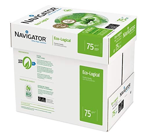 Image of Navigator Eco-Logical Paper A4 75gsm, Box of 2500sh (5x500sh)
