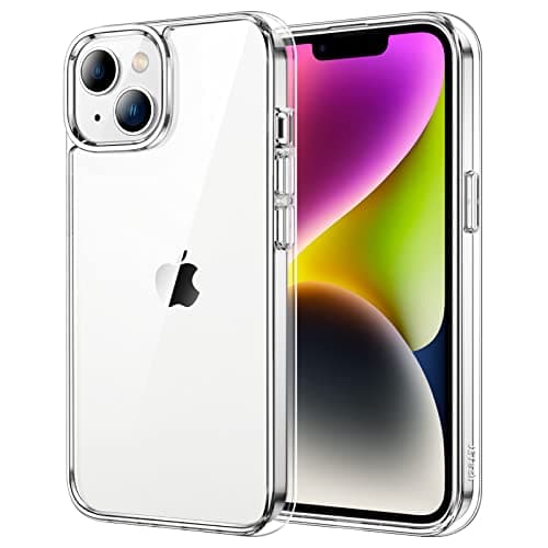 Image of JETech Case for iPhone 14 6.1-Inch, Non-Yellowing Shockproof Phone Bumper Cover, Anti-Scratch Clear Back (Clear)