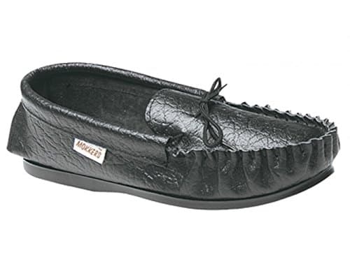 Image of GORDON ' MOCCASIN SLIPPER - Black - size M9