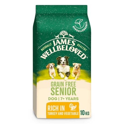 Image of James Wellbeloved Dog Senior Hypoallergenic Dry Food Grain Free Turkey 10 kg