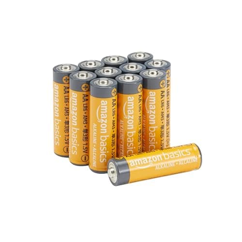 Image of Amazon Basics 12-Pack AA Alkaline High-Performance Batteries, 1.5 Volt, 10-Year Shelf Life