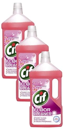 Image of Cif Wild Orchid Floor Cleaner residue-free surface cleaner for linoleum, vinyl and ceramic tiles 950 ml (Pack of 3)