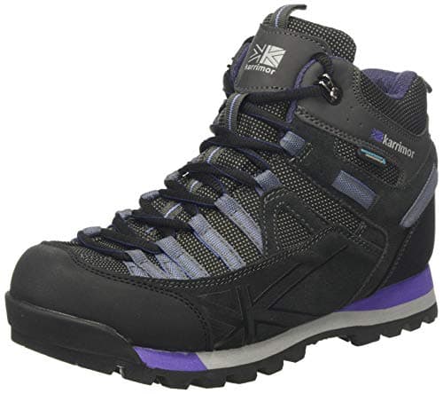 Image of Karrimor Spike Mid 3 Ladies Weathertite, Women’s High Rise Hiking Boots, Black (Black/Purple Bkp), 4 (37 EU)
