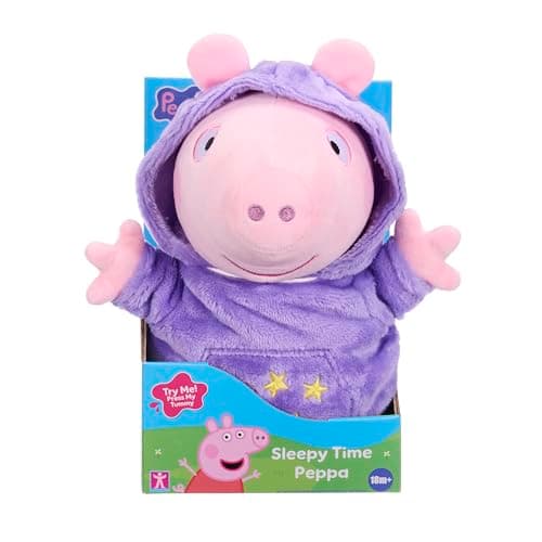 Image of Peppa Pig Sleepy Time Peppa, Talking Soft Toy, Gift for Boy or Girl
