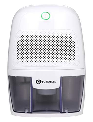 Image of PureMate Dehumidifier 600ml Compact and Portable Mini Air Dehumidifier for Damp, Mould, Moisture in Home, Kitchen, Bedroom, Bathroom, Caravan, Garage Office, Basement - White