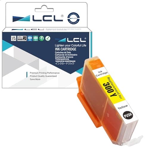 Image of LCL Compatible Ink Cartridge PFI-300 PFI-300Y (1Pack Yellow) Replacement for Canon imagePROGRAF PRO-300