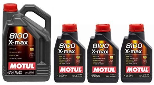 Image of Motul 8100 X-max 0W40 Fully Synthetic Engine Motor Oil WSSM2C937A 505 00 LL-01, 8 Litres