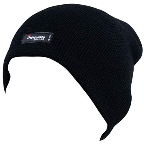 Image of Heatguard Men's Thinsulate Beanie Hat 2 Colours One Size -Black