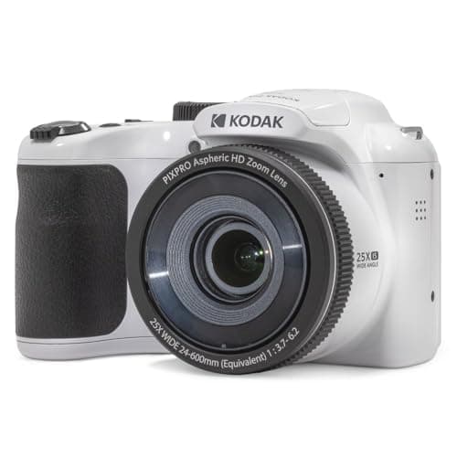 Image of KODAK Pixpro Astro Zoom AZ255 - 16 MP Digital Bridge Camera, 25X Optical Zoom, 1080p HD Video, 24mm Wide Angle, Optical Image Stabilizer, 3-Inch LCD Screen, AA Battery - White