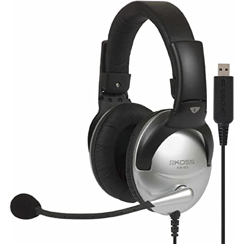 Image of Koss | "SB45-USB" Multi Media Stereo Headphone with USB Plug | Black