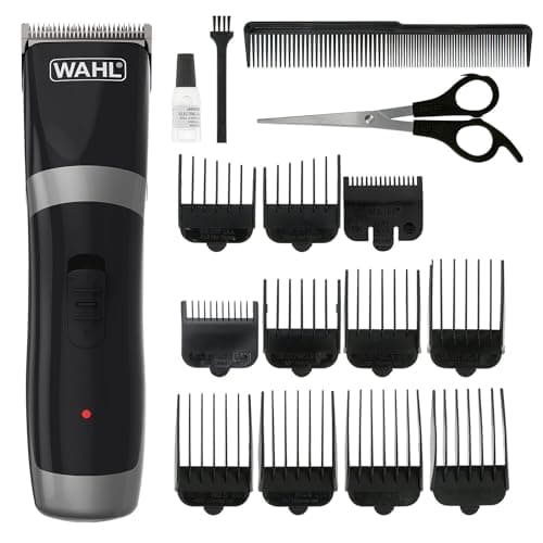Image of Wahl Cord/Cordless Hair Clipper, Gifts for Him, Rechargeable Cordless Clippers, Clipper Kit for Men, Rinseable Blades, Home Hair Cutting, Clippers with Guide Combs