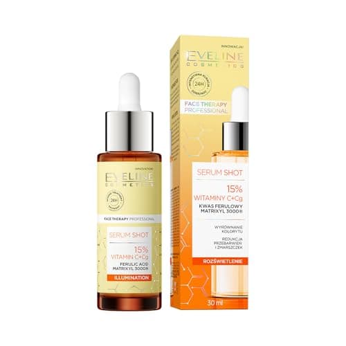 Image of Eveline Cosmetics 15% Vitamin C + Cg Serum für das Gesicht mit Ferulasäure, Antioxidantien und Resveratrol