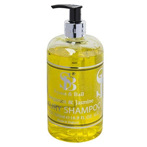 Image of We Can Source It Ltd - Syson & Ball Luxury Bergamot & Jasmine Fragrance Shampoo - 500ml Bottle with Pelican Pump - Natural Ingredients - Perfect for Hotels, Spas, Salons & Home Use