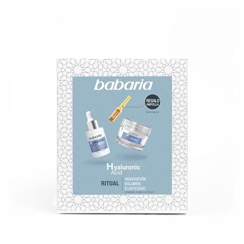 Image of BABARIA ACIDO HIALURONICO CREMA FACIAL 50ML+ AMPOLLAS 1x2ML+ SERUM 30ML SET REGALO