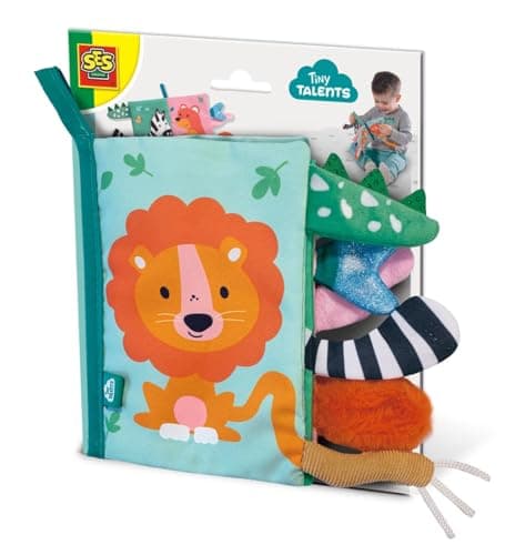 Image of SES Creative Sensory animal tails cloth book