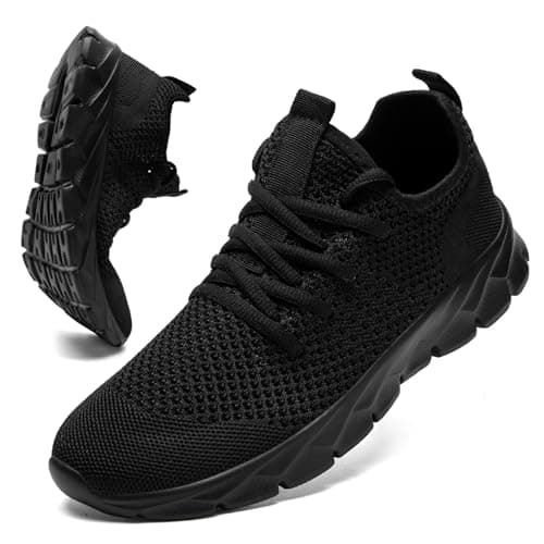 Image of ZGPWZWL Womens Trainers Running Shoes Comfortable Walking Shoes Lightweight Breathable Women Sneakers Black Womens Size UK 5.5