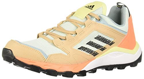 Image of adidas Women's Terrex Agravic Tr W Trail Running Shoe, Dash Green Core Black St Pale Nude, 4 UK
